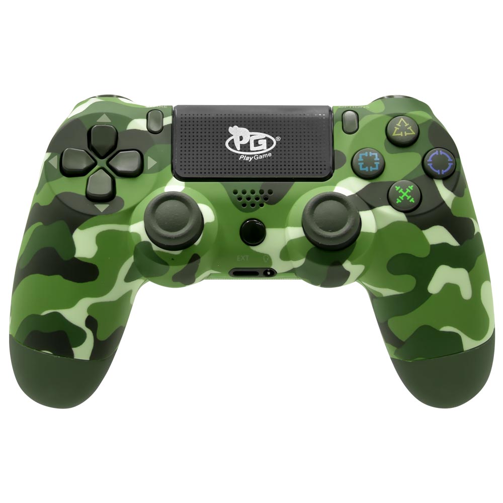 Controle Play Game Dualshock para PS4 Wireless - Verde Camuflado