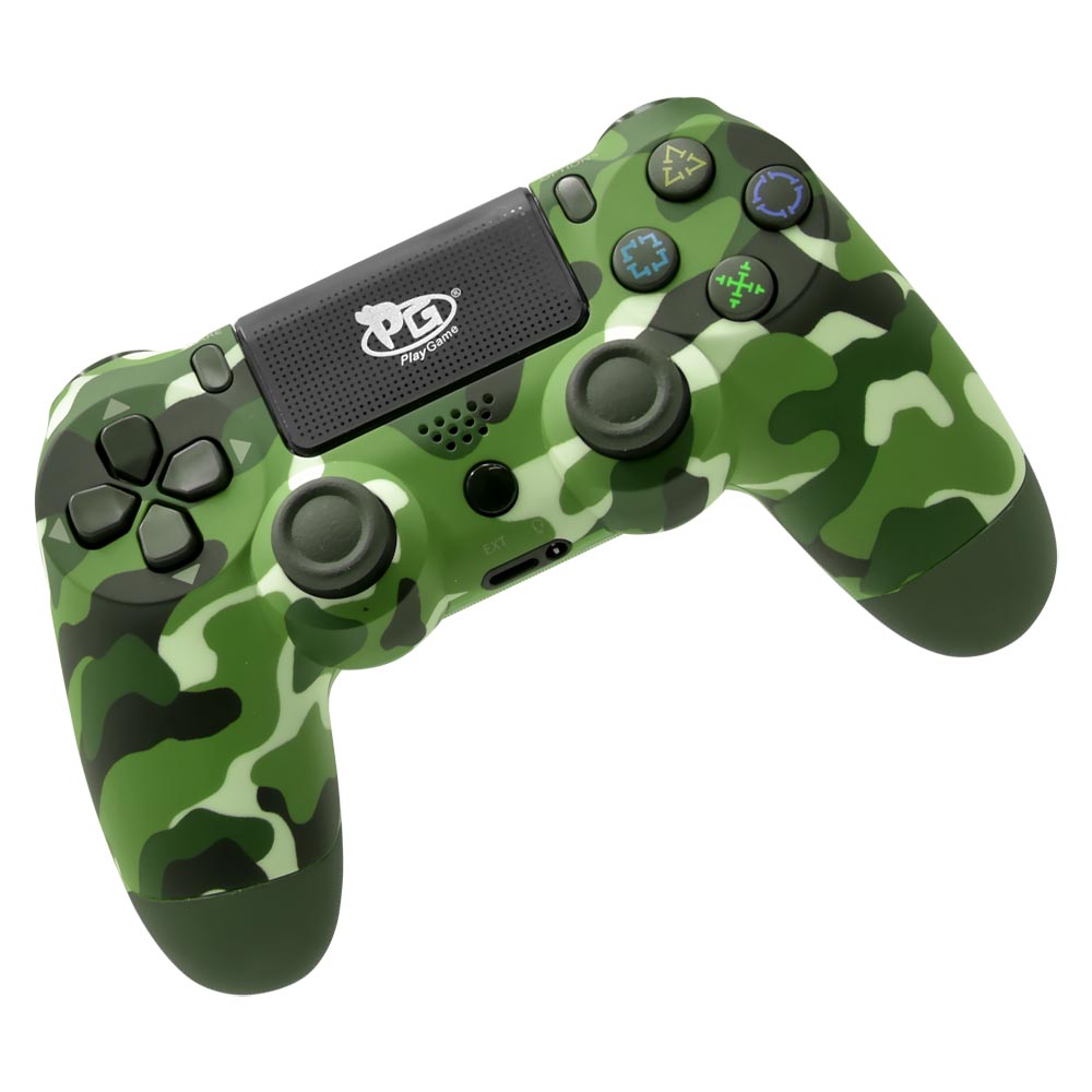 Controle Play Game Dualshock para PS4 Wireless - Verde Camuflado