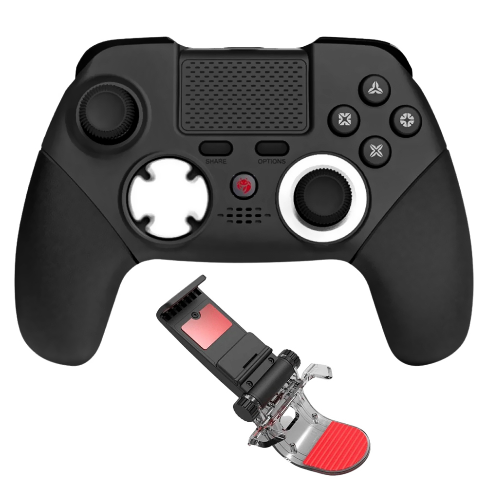 Controle Quanta Krab KBPC10 Pro Legend para Android / IOS / PS3 / PS4 / PC / Wireless - Preto