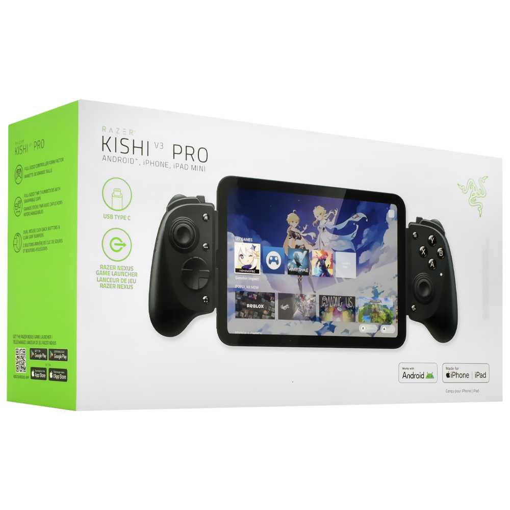 Controle Razer para Smartphone Kishi V3 Pro Universal / USB-C - Preto (RZ06-05460100-R3U1)