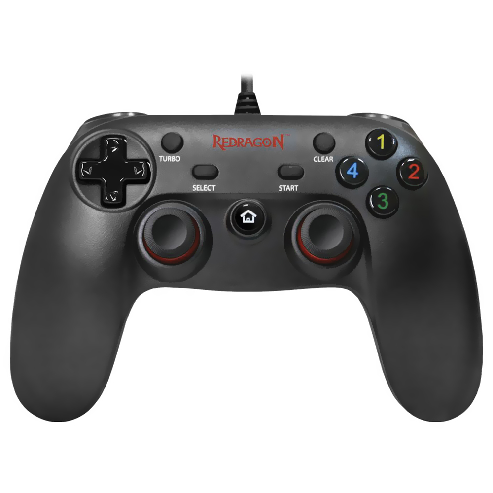 Controle Redragon G807 Saturn Vibration para PS3 / PC / USB - Preto