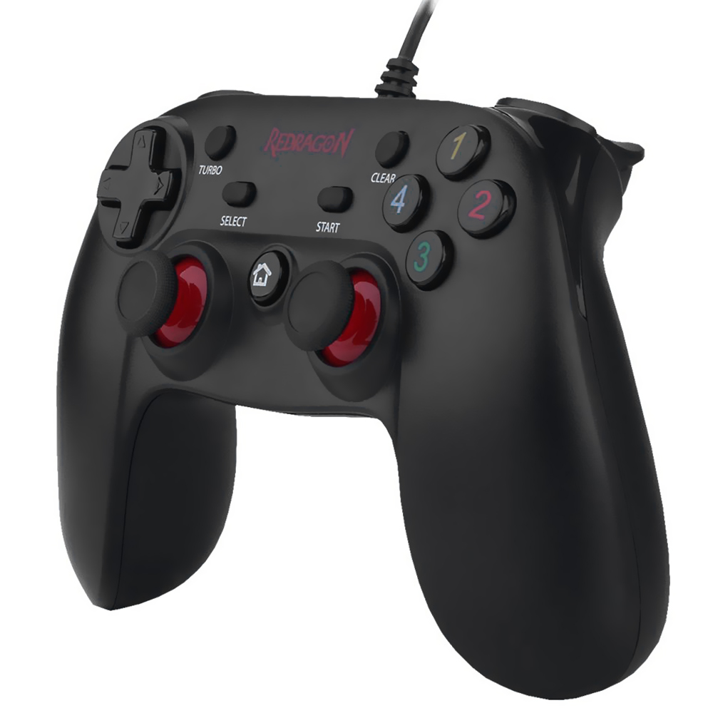 Controle Redragon G807 Saturn Vibration para PS3 / PC / USB - Preto