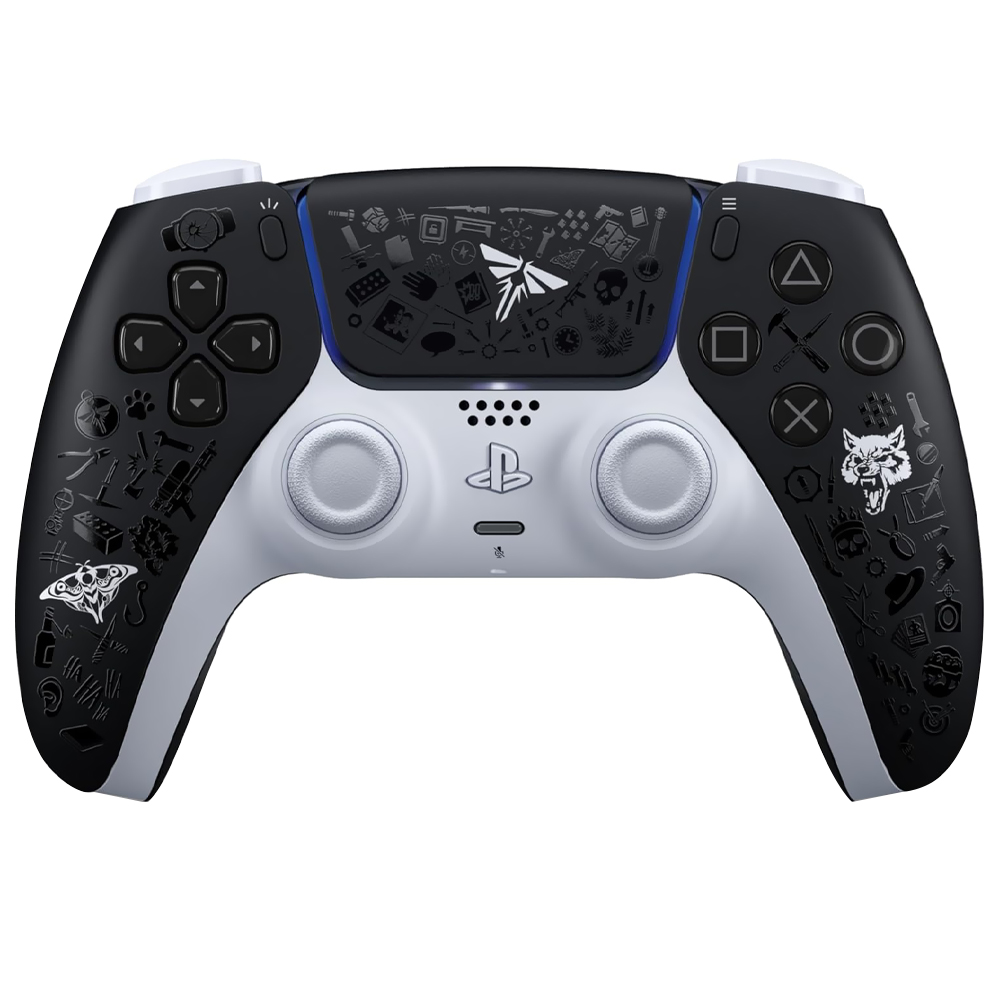 Controle Sony DualSense para PS5 The Last of Us Limited Edition - Preto / Branco (CFI-ZCT1W)
