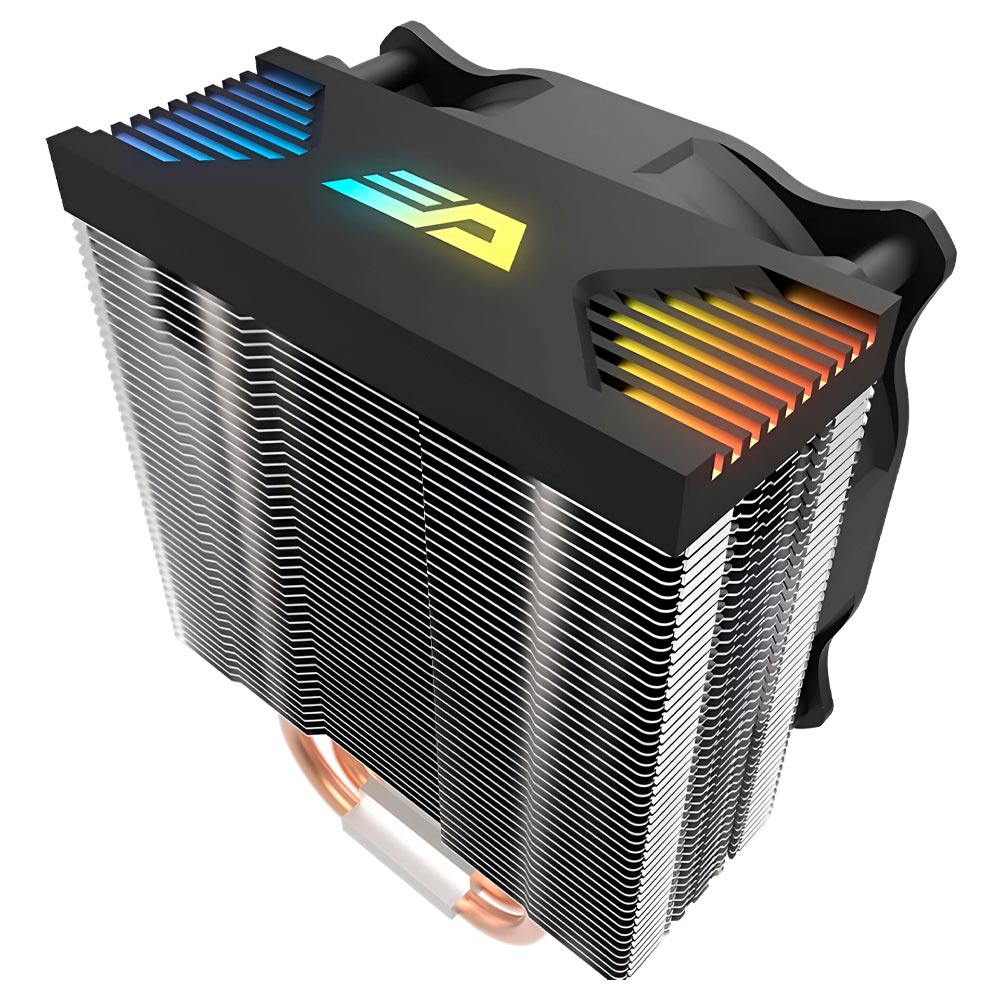 Cooler para Processador darkFlash Darkair Rainbow LED TOWER 120MM - Preto