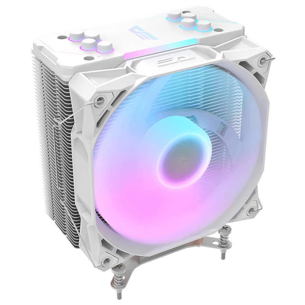 Cooler para Processador darkFlash Ellsworth S11 Pro 122MM RGB - Branco