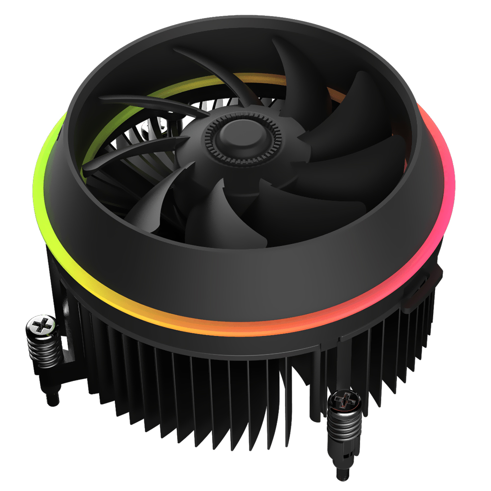 Cooler para Processador darkFlash Shadow Top-Flow PWM Fantasy 100MM RGB - Preto