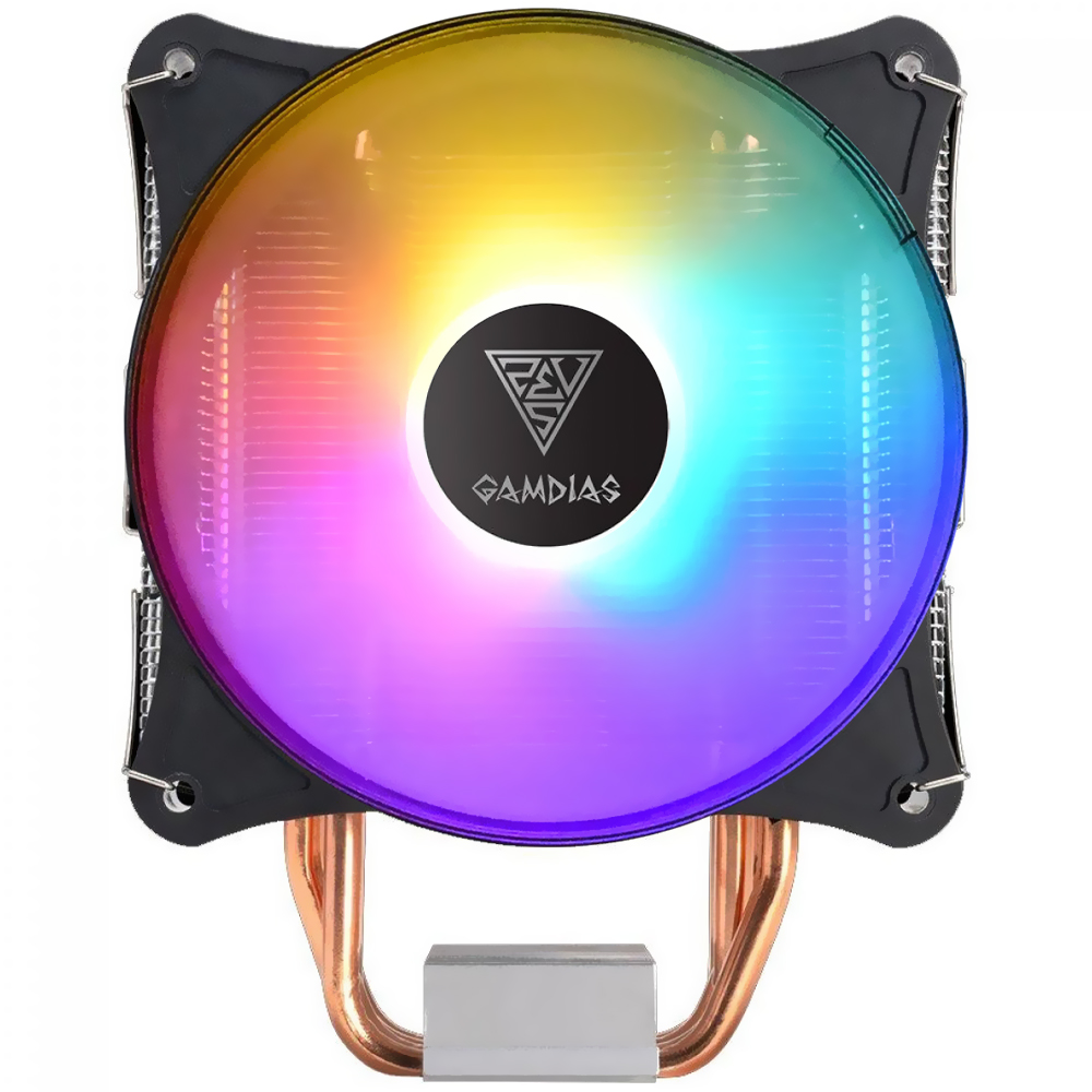Cooler para Processador Gamdias Air Boreas E1-410-LITE RGB 120MM - Preto