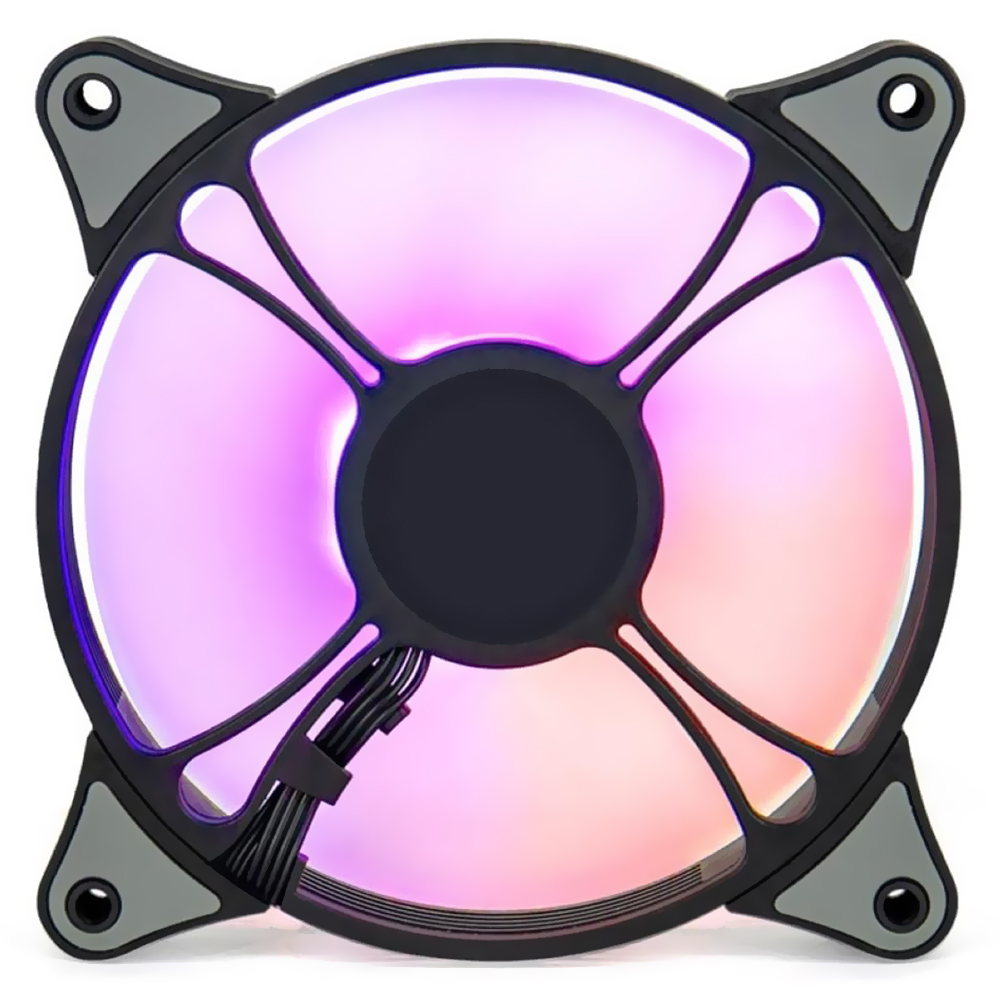 Cooler para Gabinete Aigo AR12 Pro 12X12 LED RGB - Preto