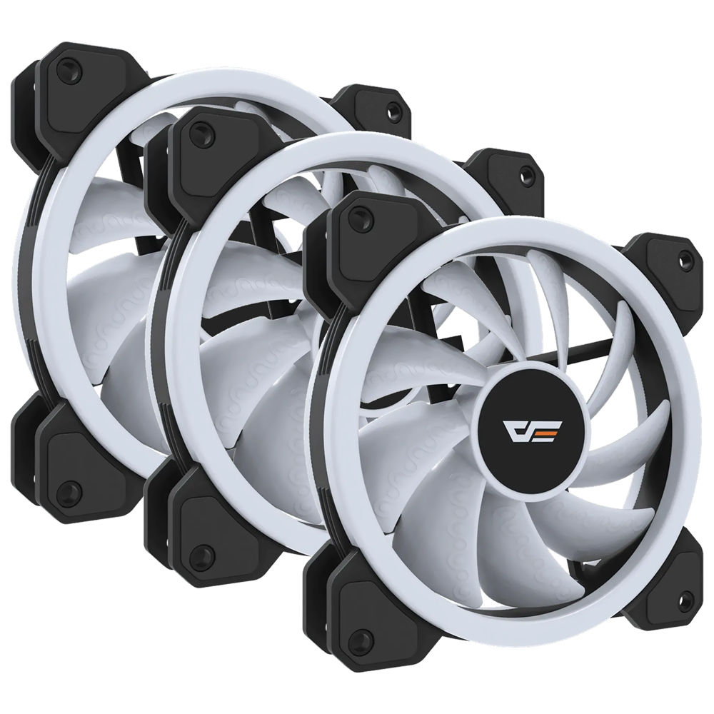 Cooler para Gabinete Aigo DR12 12X12 LED RGB - Kit com 3