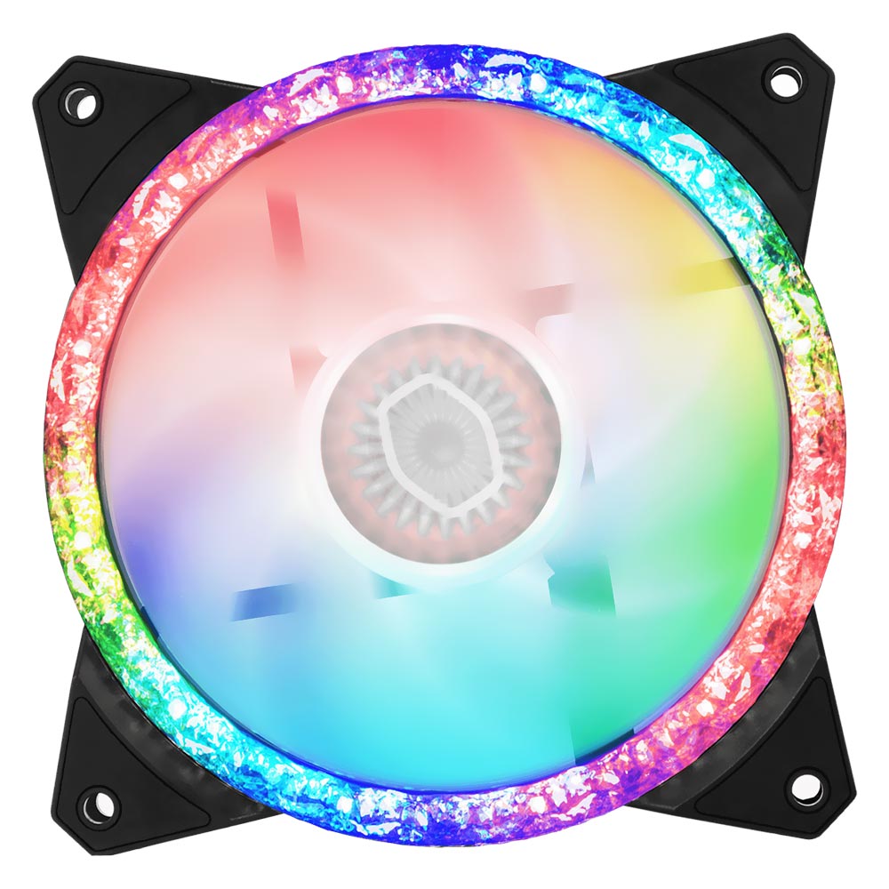 Cooler para Gabinete Cooler Master MasterFan MF120 Prismatic RGB - MFY-B2DN-203PA-R1 Kit com 3