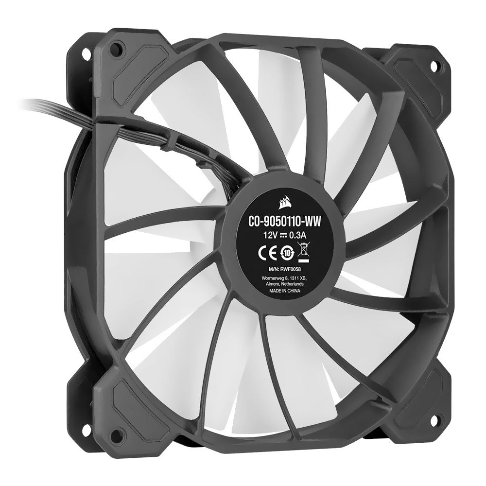 Cooler para Gabinete Corsair SP140 Elite 140MM RGB CO-9050110-WW - Preto