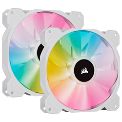 Cooler para Gabinete Corsair SP140 Elite 140MM RGB CO-9050139-WW Branco - Kit com 2