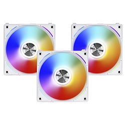 Cooler para Gabinete Lian Li Uni Fan AL120 12X12 RGB Branco - Kit com 3 (UF-AL120-3W)