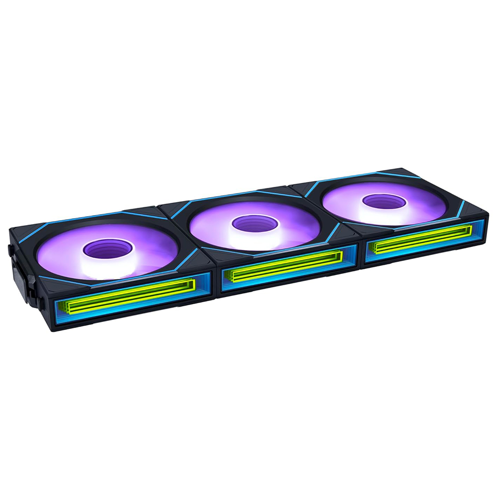 Cooler para Gabinete Lian Li Uni Fan SL-INF Wireless 120 Reverse Blade 12X12 ARGB Preto - Kit com 3 (12RSLIN1W3B)