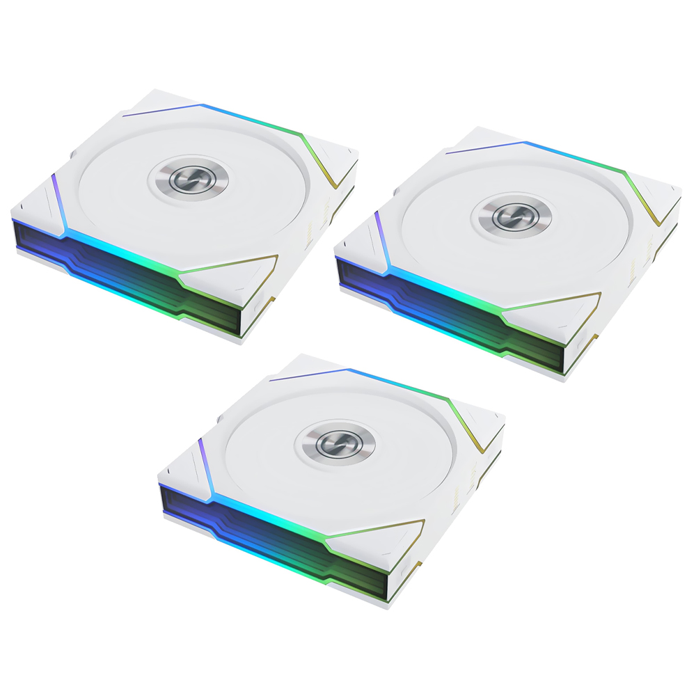 Cooler para Gabinete Lian Li Uni Fan TL Wireless 120 Reverse Blade 12X12 ARGB Branco - Kit com 3 (12RTL1W3W)