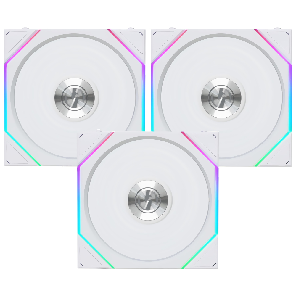 Cooler para Gabinete Lian Li Uni Fan TL Wireless 120 Reverse Blade 12X12 ARGB Branco - Kit com 3 (12RTL1W3W)