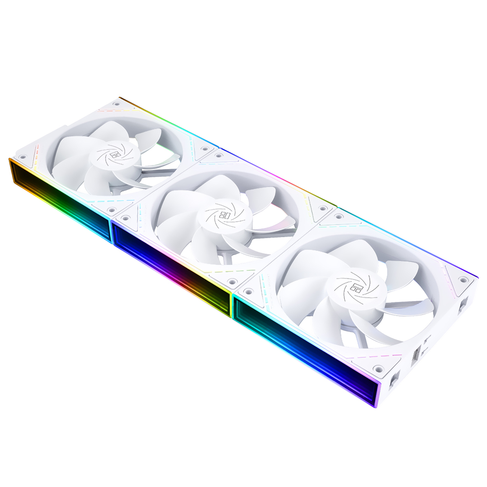 Cooler para Gabinete Thermalright TL-M12QW X3 Infinity Mirror 12X12 ARGB - Branco (Kit com 3)