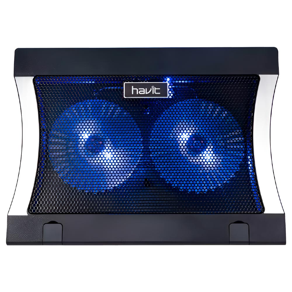 Cooler para Notebook Havit HV-F2051 17" LED Azul - Preto