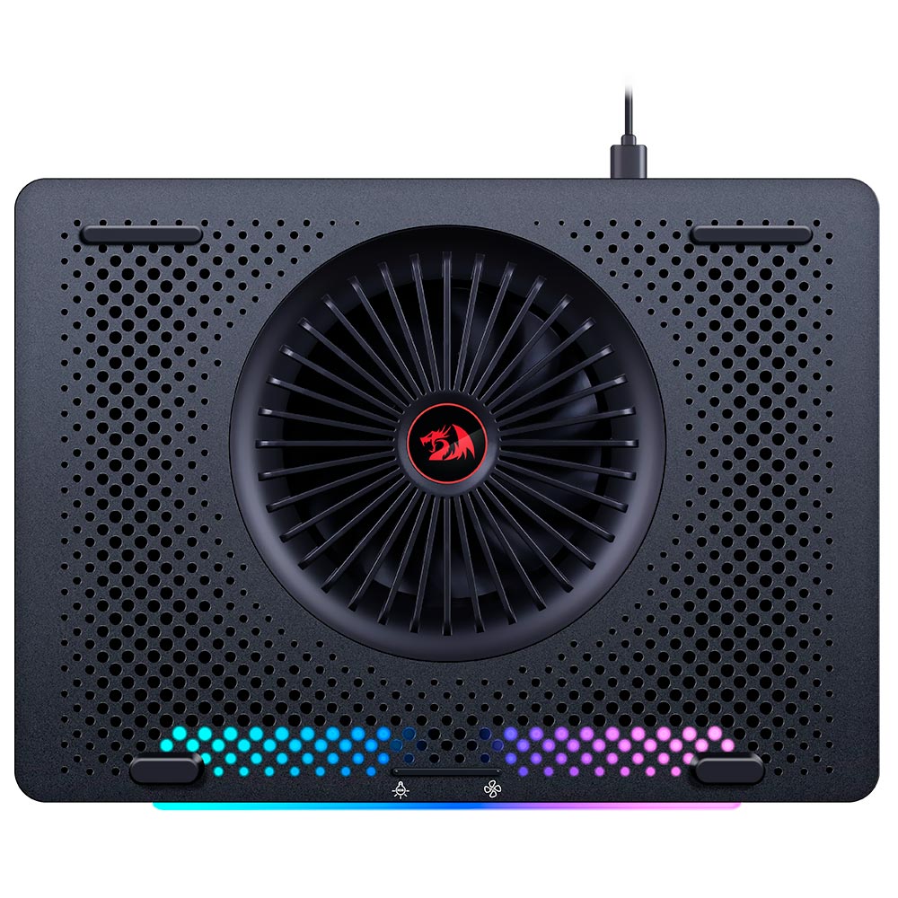 Cooler para Notebook Redragon GCP500 Ivy Gaming 12/15.6" RGB / USB - Preto