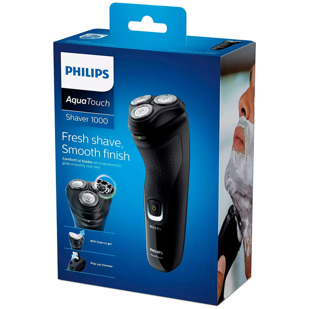 Barbeador Philips S1121 Aqua Touch Shaver - Preto