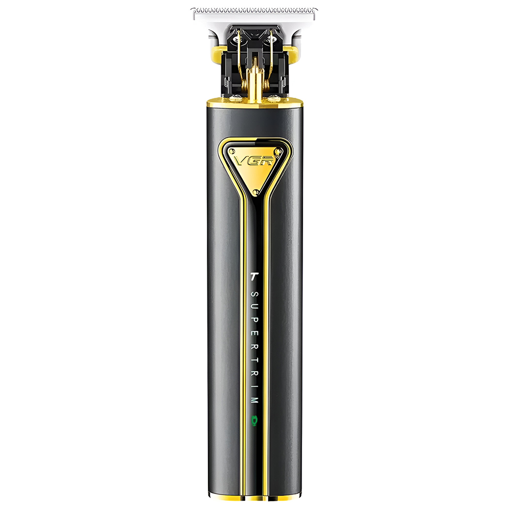 Maquina de Cortar Cabelo Profecional VGR V-009 Recarregavel - Preto / Dourado