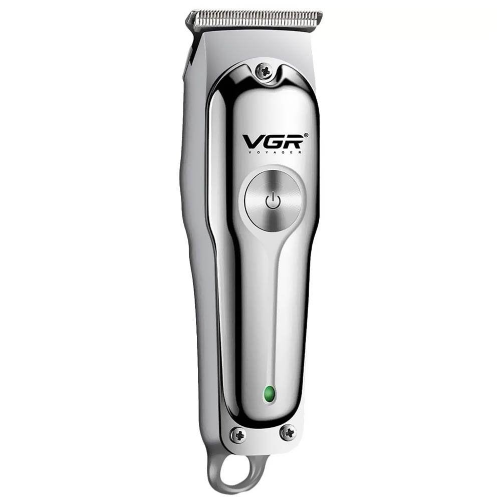 Maquina de Cortar Cabelo Profecional VGR V-071 Recarregavel - Prata