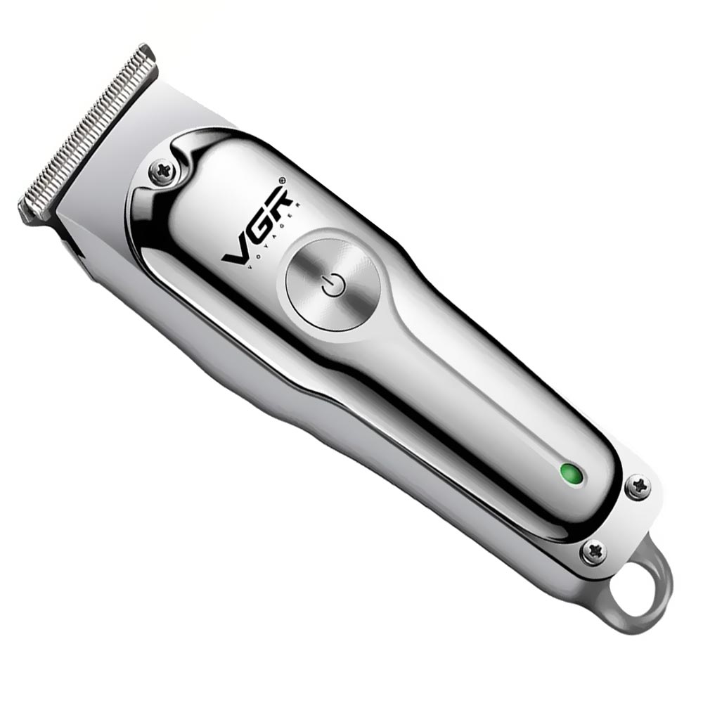 Maquina de Cortar Cabelo Profecional VGR V-071 Recarregavel - Prata