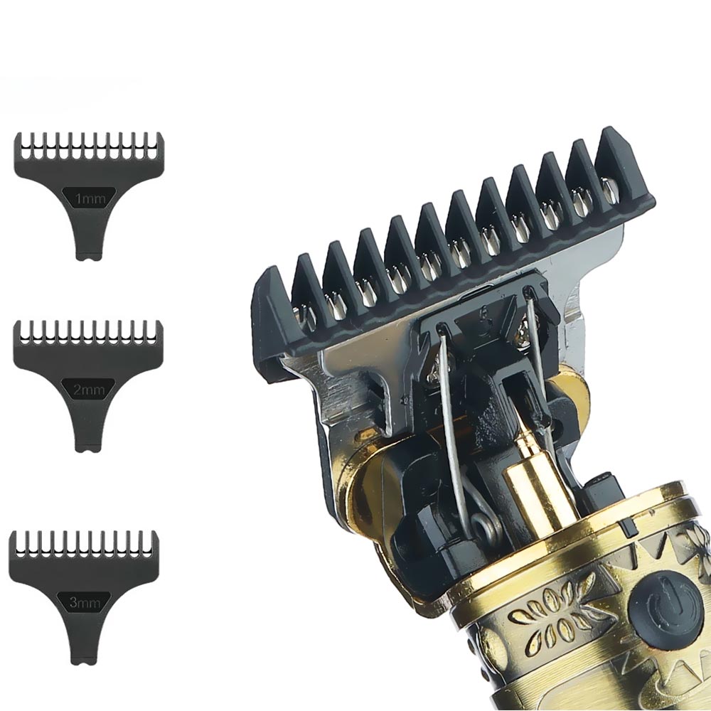 Maquina de Cortar Cabelo Profecional VGR V-085 Recarregavel - Dourado