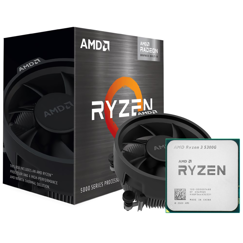 CPU AMD Ryzen 3 5300G BOX Processador AMD Ryzen 3 5300G Socket AM4 / 4.2GHz / 10MB no