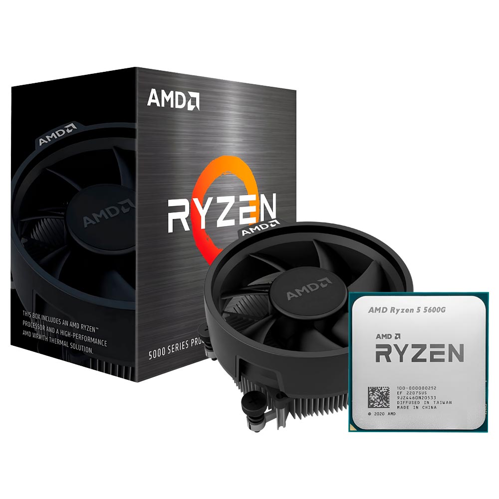 AMD Ryzen5 5600G 5000シリーズ CPU Processador AMD Ryzen 5 5600G 3.9 até 4.4GHZ 19MB AM4 Wraith