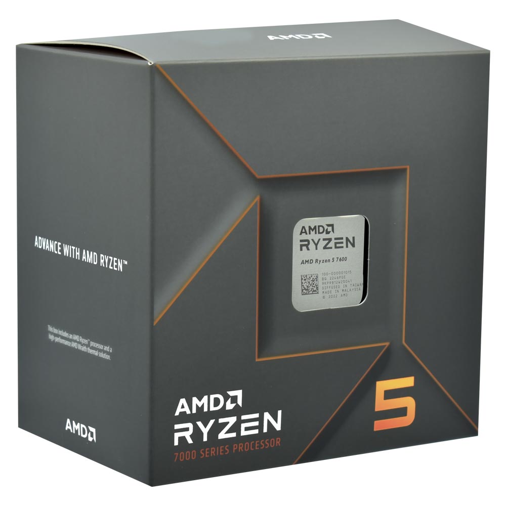 Processador AMD Ryzen 5 7600 Socket AM5 / 3.8GHz / 38MB