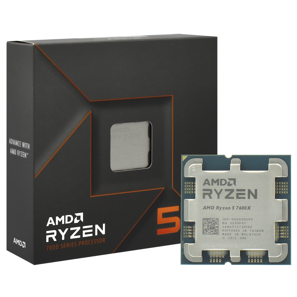 Processador AMD Ryzen 5 7600X Socket AM5 / 4.7GHz / 38MB