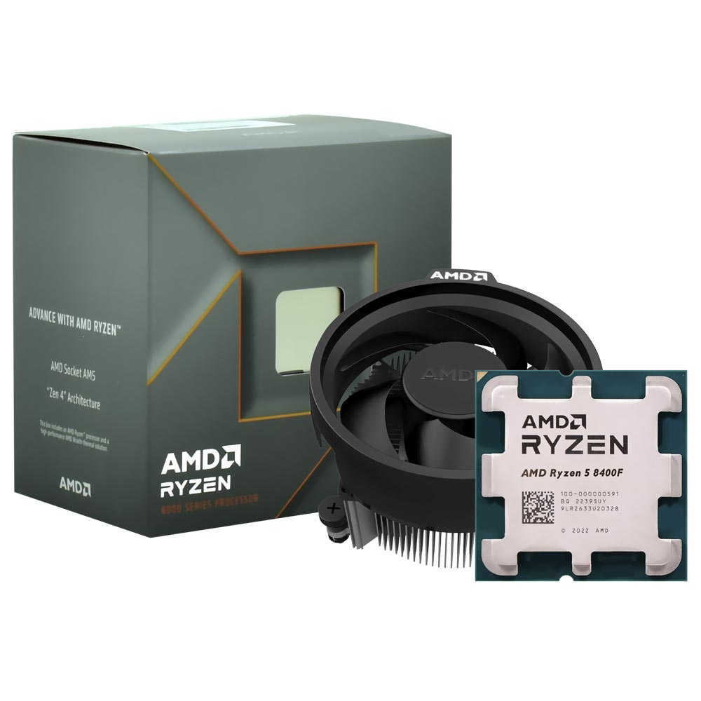 Processador AMD Ryzen 5 8400F Socket AM5 / 4.7GHz / 22MB no