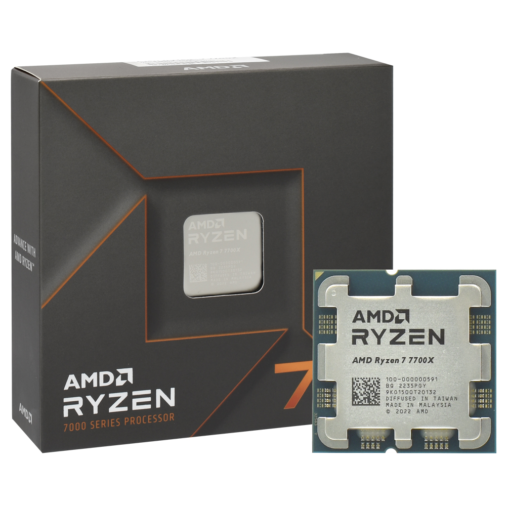 Processador AMD Ryzen 7 7700X Socket AM5 / 4.5GHz / 40MB no