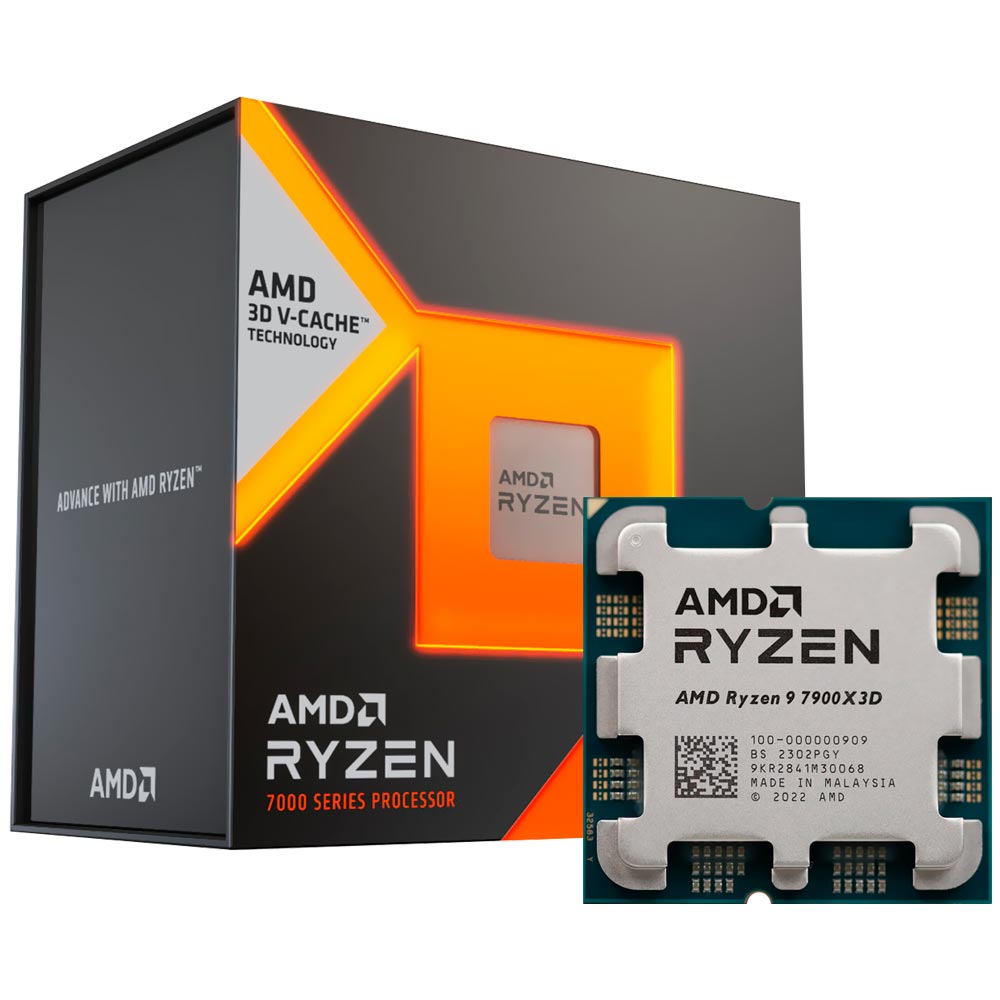 V*i様 AMD Ryzen 9 7900X3D AM5 CPU Processador AMD Ryzen 9 7900X3D Socket AM5 / 4.4GHz / 140MB no