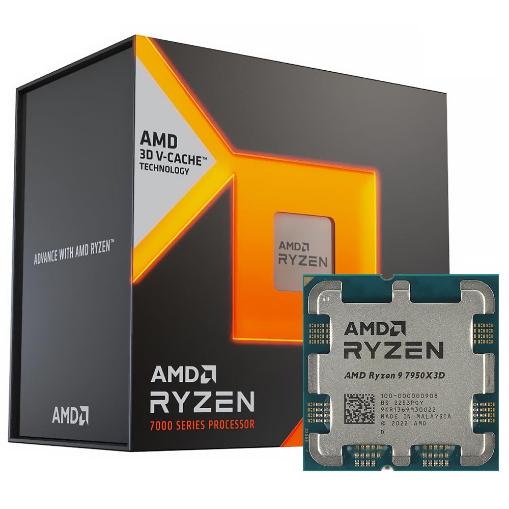 Processador AMD Ryzen 9 7950X3D Socket AM5 / 4.2GHz / 144MB no
