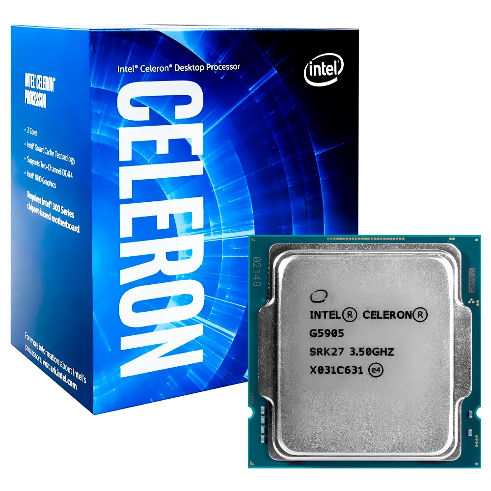 Processador Intel Celeron G5905 Socket LGA 1200 / 3.5GHz / 4MB