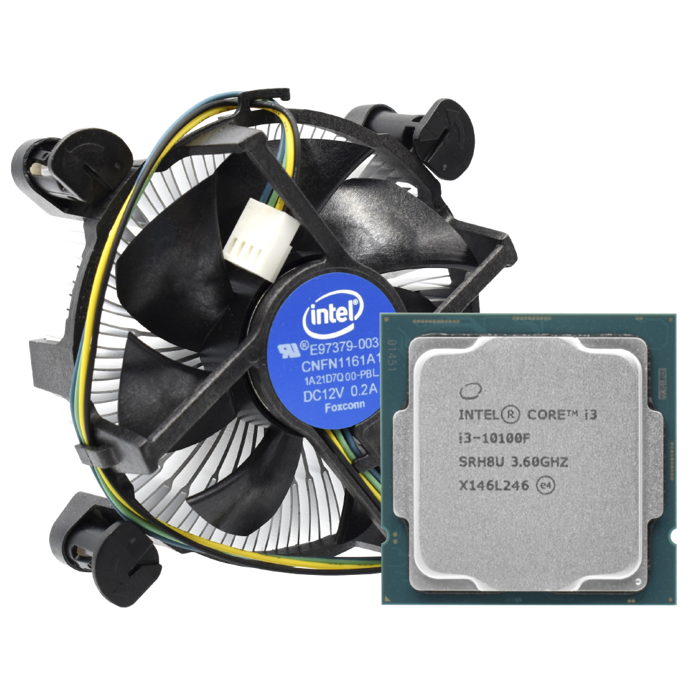 Processador Intel Core i3 10100F Socket LGA 1200 / 3.6GHz / 6MB 