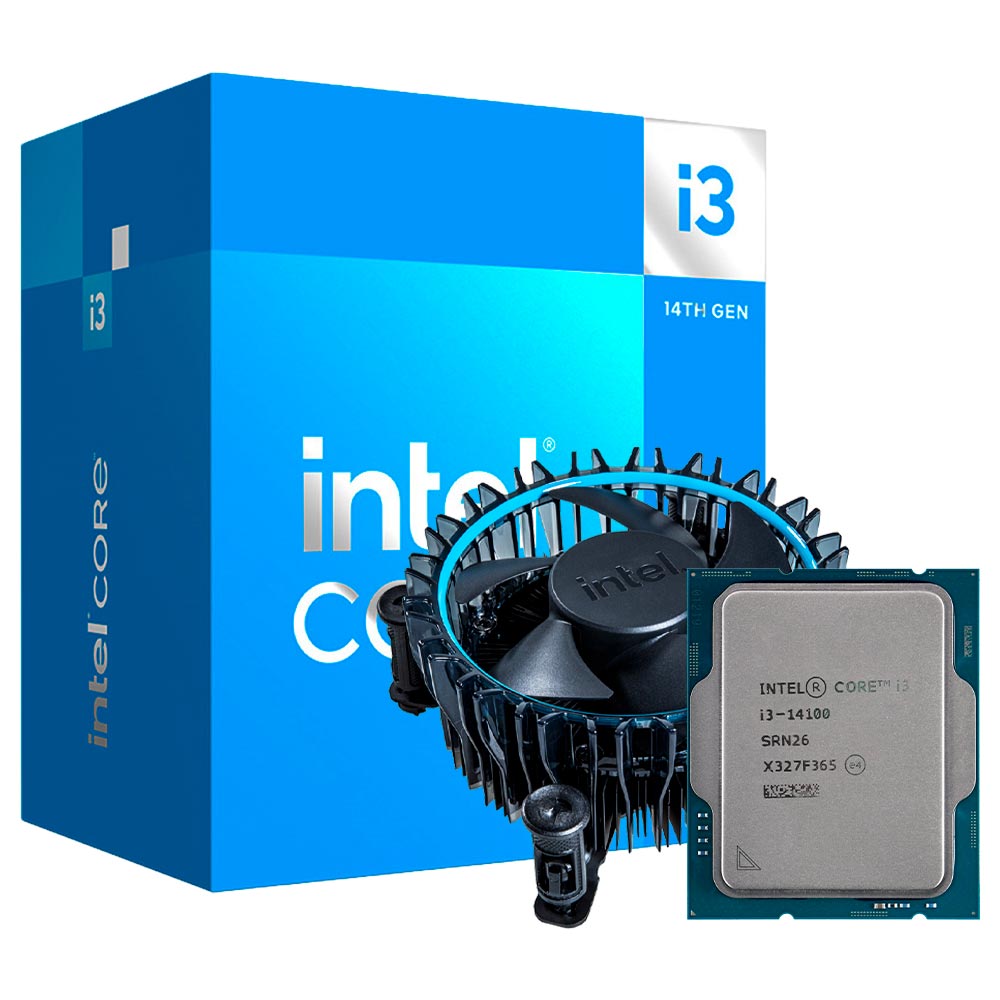 Processador Intel Core i3 14100 Socket LGA 1700 / 3.5GHz / 12MB