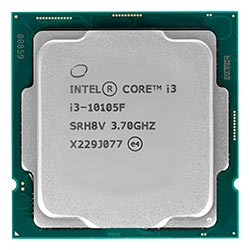 Processador Intel Core i3 10105F Socket LGA 1200 / 3.7GHz / 6MB - OEM