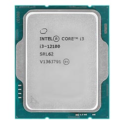 Processador Intel Core i3 12100 Socket LGA 1700 / 3.30GHz / 12MB - OEM