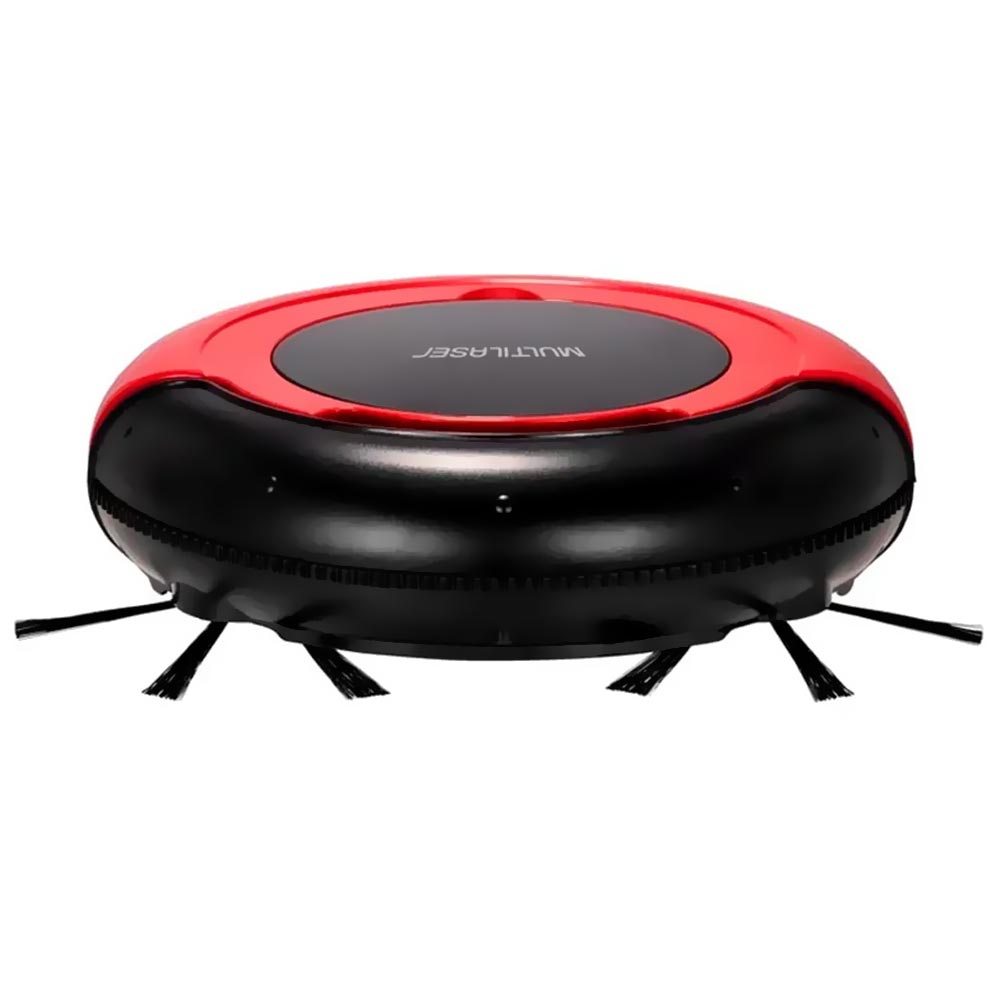 Aspirador Multilaser Robot Mars H0041 / Bivolt - Preto / Vermelho