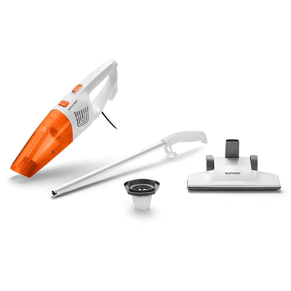 Aspirador Portátil Multilaser H0012 / 220V - Branco / Laranja (2 em 1)