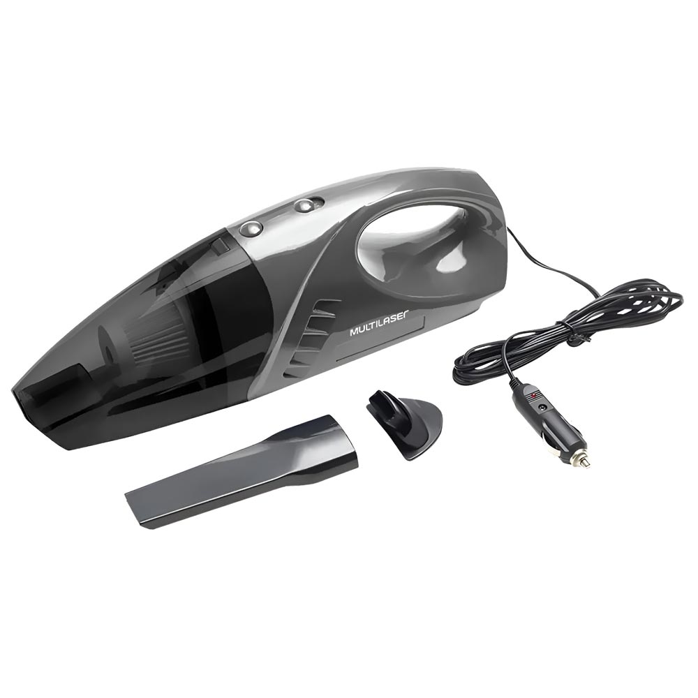 Aspirador Portátil para Carro Multilaser AU614 - Preto - Cinza
