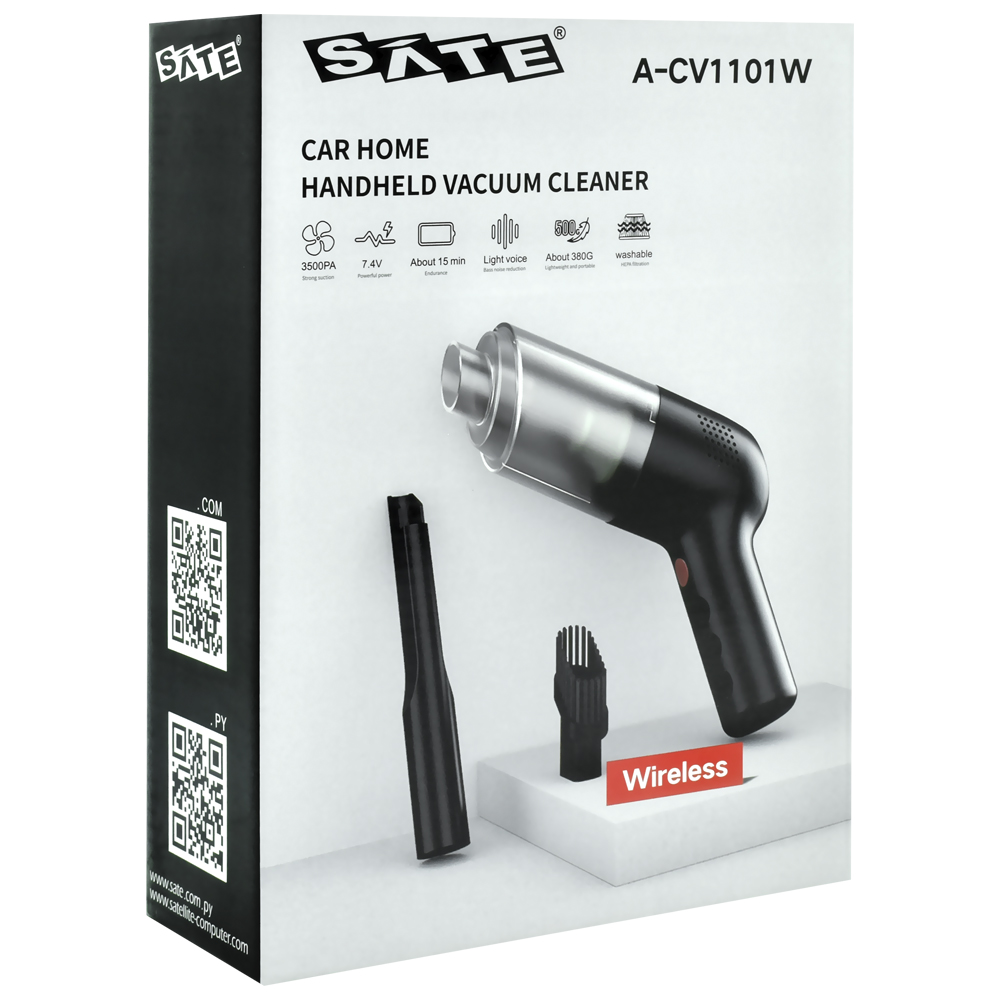 Aspirador Portátil Satellite Vacuum Cleaner A-CV1101W - Preto