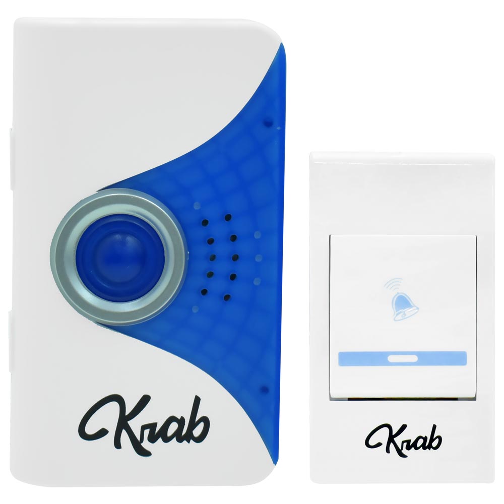 Campainha Eletrônica KRAB KBTEI36 / Wireless - Branco