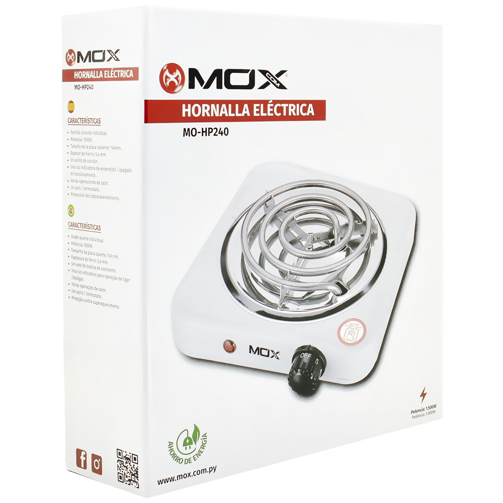 Fogão Elétrico MOX MO-HP240 1500W / 110V - Branco
