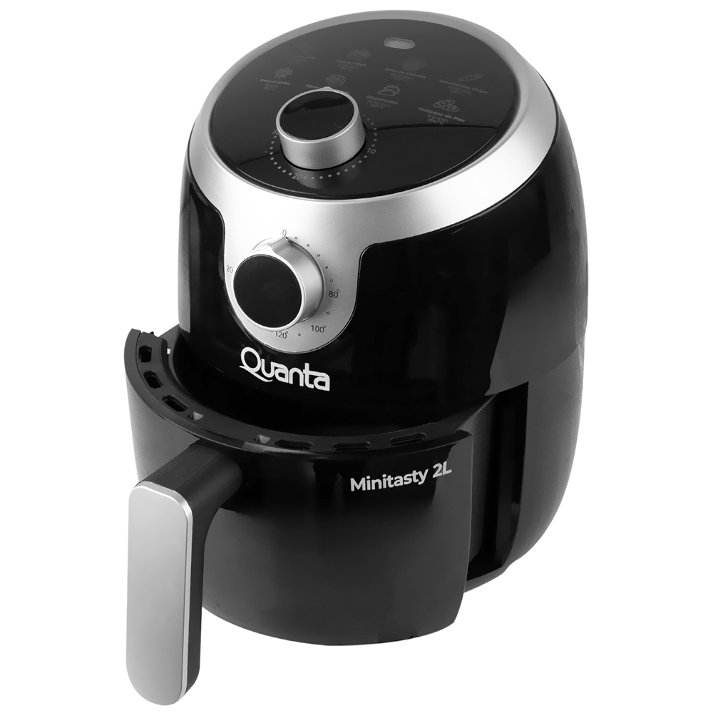 Fritadeira Elétrica Air Fryer Quanta QTAF230 2L / 220V - Preto + Balança Krab KBDC10