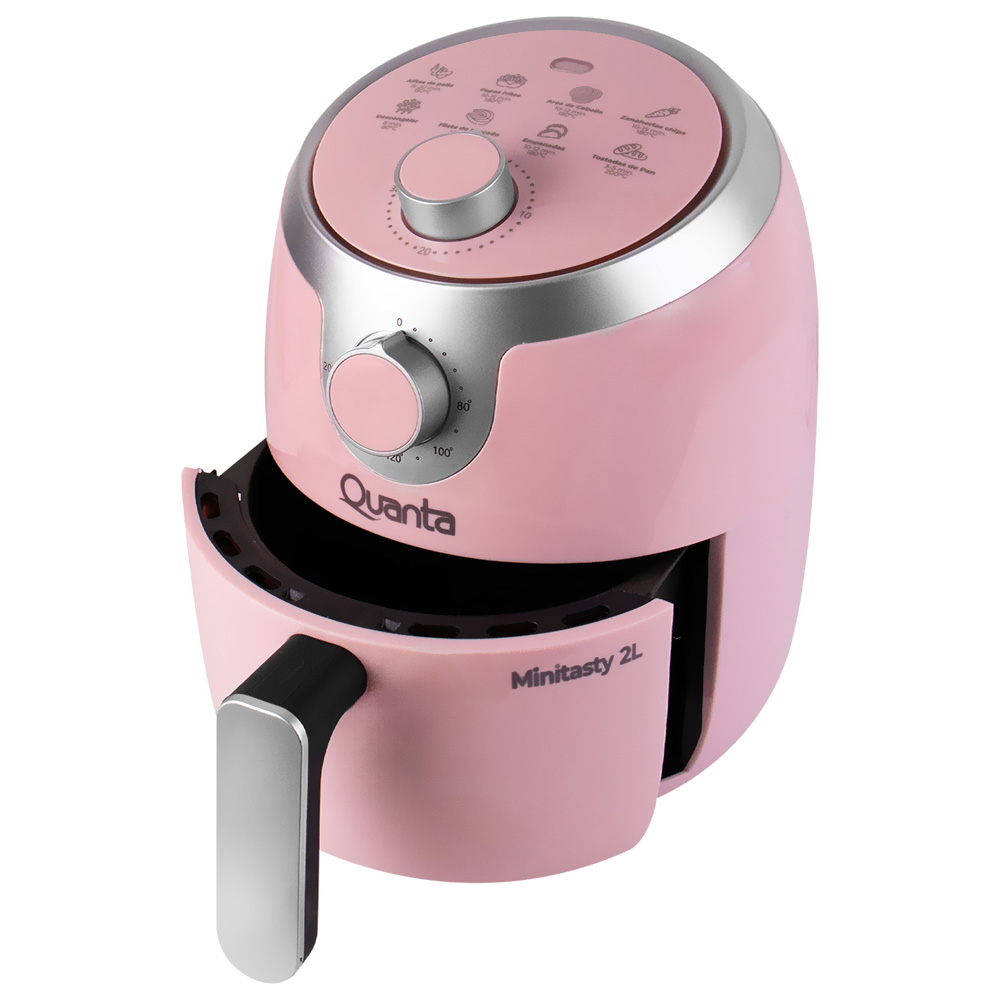 Fritadeira Elétrica Air Fryer Quanta QTAF230 2L / 220V - Rosa
