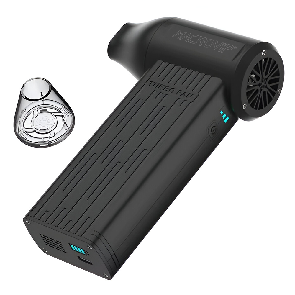 Soprador Turbo Macrovip Violent XU7 Wireless / 130000 RPM - Preto